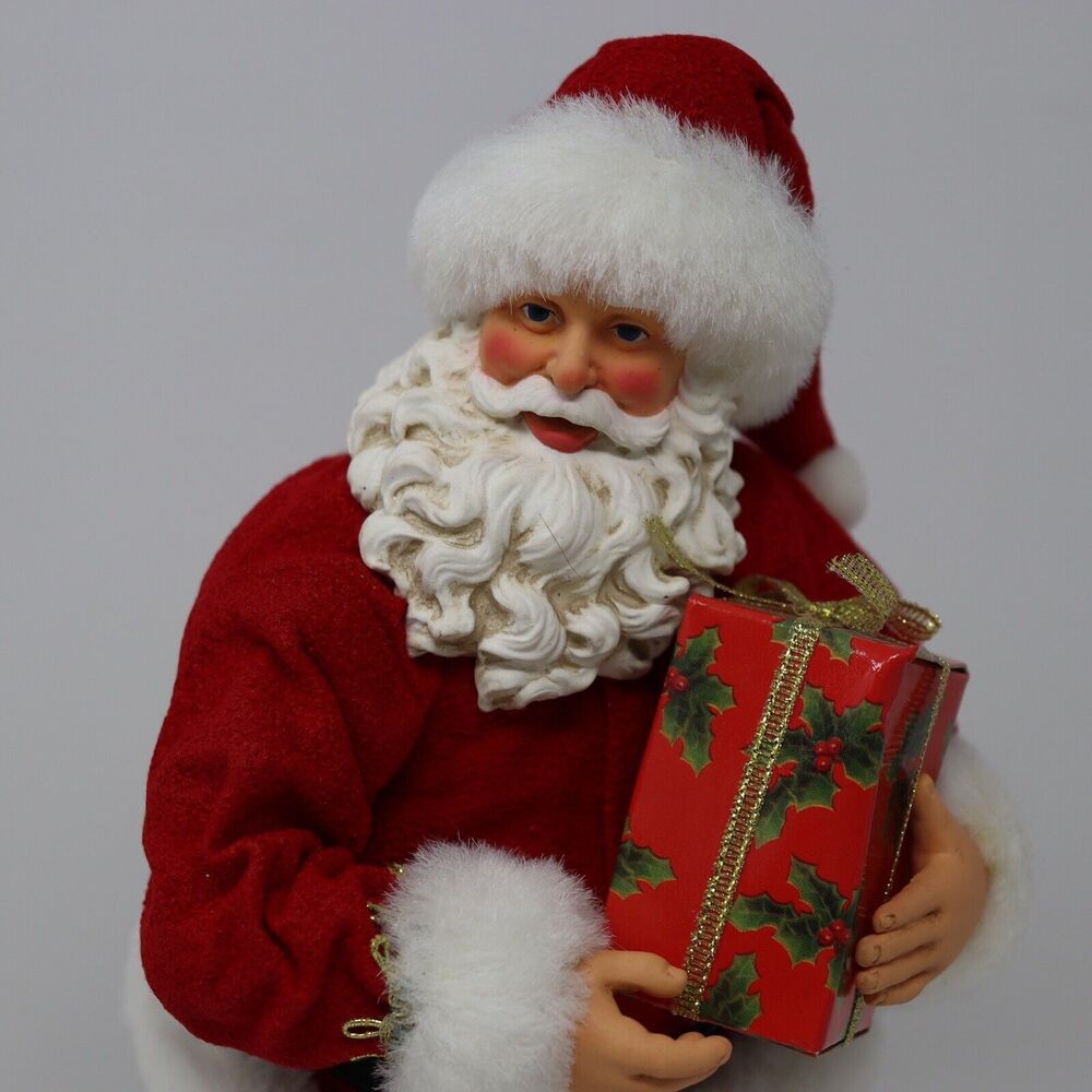 Dept. 56 Possible Dreams Santa Claus 12-inch Figurine Holding Present Gift - Picture 2 of 7